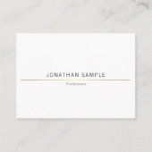 Minimale Creative Design Gold Plain Trendy Visitekaartje (Voorkant)