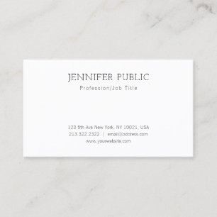 Minimale Creative Professional Design Chic Plain Visitekaartje