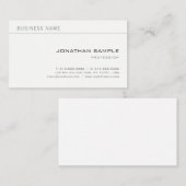 Minimale Creative Professional Modern Plain Chic Visitekaartje (Voorkant / Achterkant)