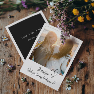 Minimale creditcard voor mijn bridesmaid-voorstel save the date