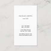 Minimale Creëer uw eigen Logo Visitekaartje (Achterkant)