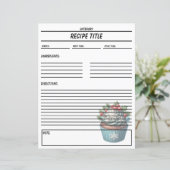Minimale Cupcake Recept Boek Sjabloon (Staand voorkant)