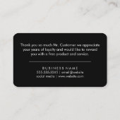 Minimale cursief / Hartelijk dank Kortingskaartje (Achterkant)