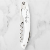 Minimale cursieve Mrs Custom Last Name Wedding Gif Kurkentrekker (Voorkant)