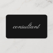 Minimale cursieve tekst | consultant visitekaartje (Voorkant)