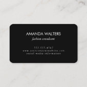 Minimale cursieve tekst | consultant visitekaartje (Achterkant)