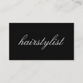 Minimale cursieve tekst | haarstylist visitekaartje (Voorkant)