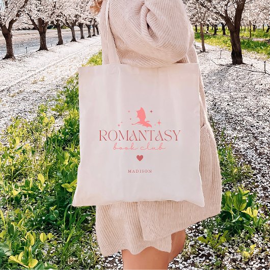 Minimale Custom Book Lovers 'Romantasy Book Club' Tote Bag