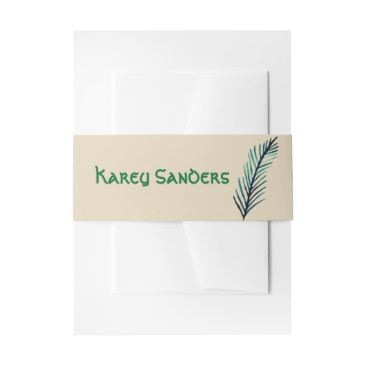 Minimale Custom buikbanden Uitnodigingen Wikkel (Voorkant Voorbeeld)