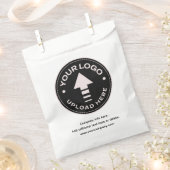 Minimale Custom Business Logo Papieren boodschappe Bedankzakje (Geknipt)