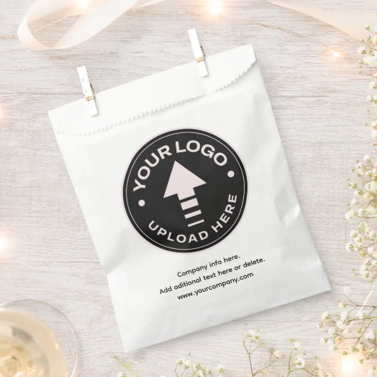 Minimale Custom Business Logo Papieren boodschappe Bedankzakje (Geknipt)