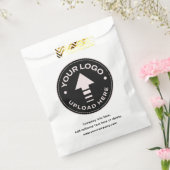 Minimale Custom Business Logo Papieren boodschappe Bedankzakje (Gezegeld)