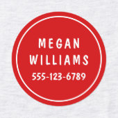 Minimale Custom Moderne Gepersonaliseerde Naam Kle Labels (Design 1)