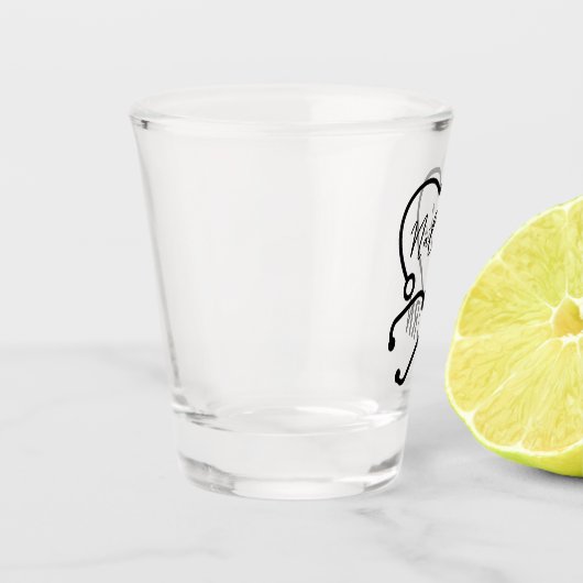 Minimale Custom Nurse Naam Stethoscoop Hart Shot Glas (Links)