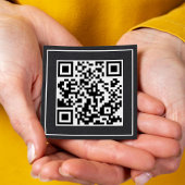 Minimale Custom QR Premium Vierkante Visitekaartje