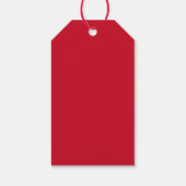 Minimale cute kerstbomen rood wit cadeaulabel (Achterkant)