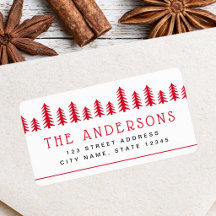 Minimale cute kerstboom vakantie retouradres