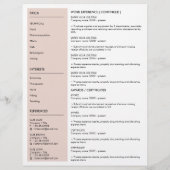 Minimale cv met fotografie (Achterkant)