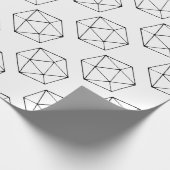 Minimale D20-ontwerptablet met gamer geek Cadeaupapier (Hoek)