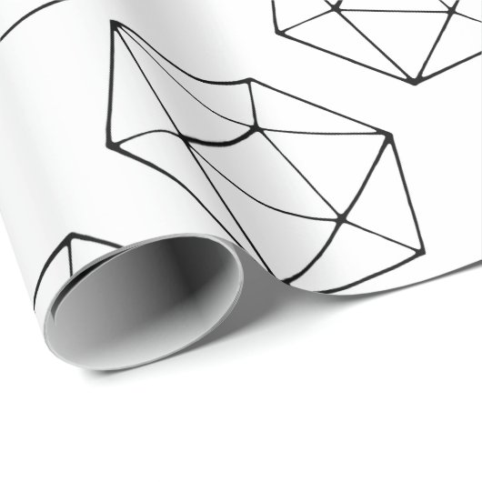 Minimale D20-ontwerptablet met gamer geek Cadeaupapier (Rol Hoek)