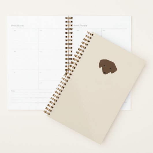 Minimale Dachshundplanner Planner (Display)