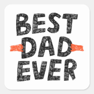 Minimale Dad Sticker   beste papa ooit