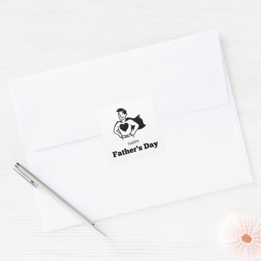 Minimale Dad Sticker | vaderschap (Envelop)