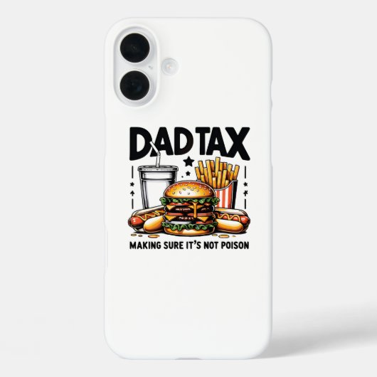 Minimale Dad Tax Food Icon Art Case-Mate iPhone Case (Achterkant)