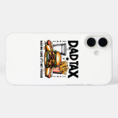 Minimale Dad Tax Food Icon Art Case-Mate iPhone Case (Achterkant (horizontaal))