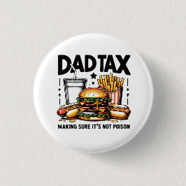 Minimale Dad Tax Food Icon Art Ronde Button 3,2 Cm