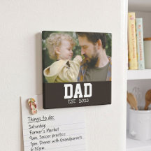 Minimale 'Dad' Vaderdag Cadeau Magneet