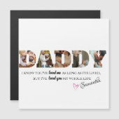 Minimale DADDY Photo Collage Happy Vaderdag (Voorkant / Achterkant)