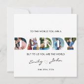 Minimale DADDY Photo Collage Happy Vaderdag (Voorkant)