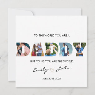 Minimale DADDY Photo Collage Happy Vaderdag