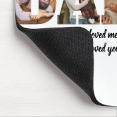 Minimale DADDY Photo Collage Happy Vaderdag Muismat (Hoek)