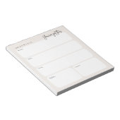 Minimale dagelijkse planner notitieblok (Schuin)
