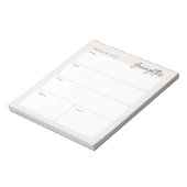 Minimale dagelijkse planner notitieblok (Linkerzijde)