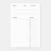 Minimale dagelijkse Planner|Om checklist van aanbi Post-it® Notes (Voorkant)