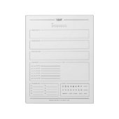 Minimale dagplank, 8,5 x 11 inch notitieblok (Linkerzijde)