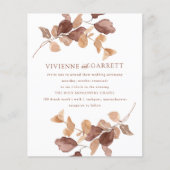 Minimale daling van het budget - uitnodiging tot w (Voorkant)