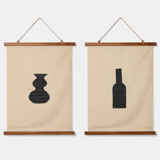 Minimale dampen hangend wandkleed (Dubbel)