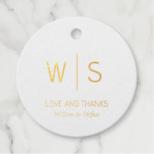 Minimale dank bedankjes labels (Voorkant)