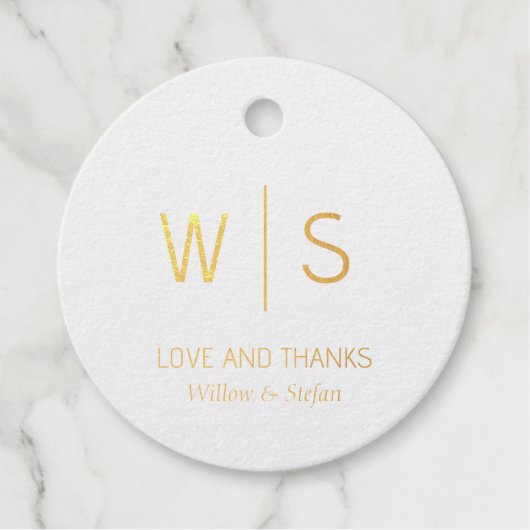 Minimale dank bedankjes labels (Voorkant)