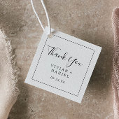 Minimale dank bedankjes labels