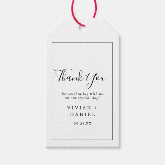 Minimale dank cadeaulabel (Voorkant)