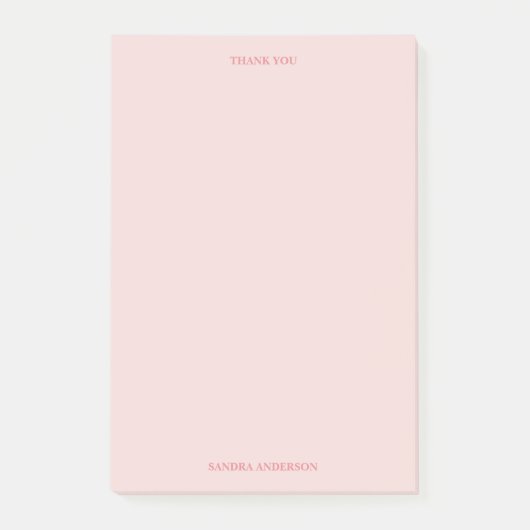 Minimale Dank Je Post-it® Notes (Voorkant)