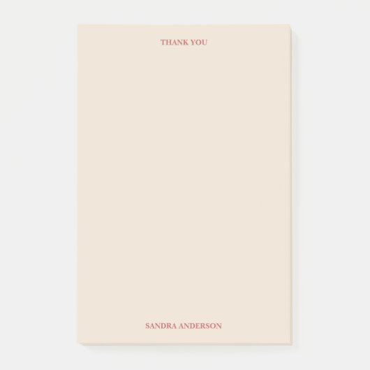 Minimale Dank Je Wel Post-it® Notes (Voorkant)