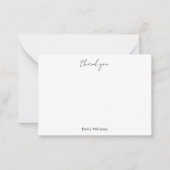 Minimale dank notitiekaartje (Voorkant)