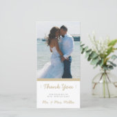 Minimale dank | WOORDEN Bedankkaart (Staand voorkant)