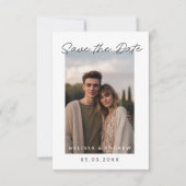 Minimale datum opslaan met scriptletters save the date (Voorkant)
